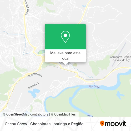 Cacau Show - Chocolates mapa