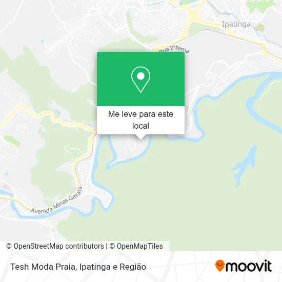 Tesh Moda Praia mapa