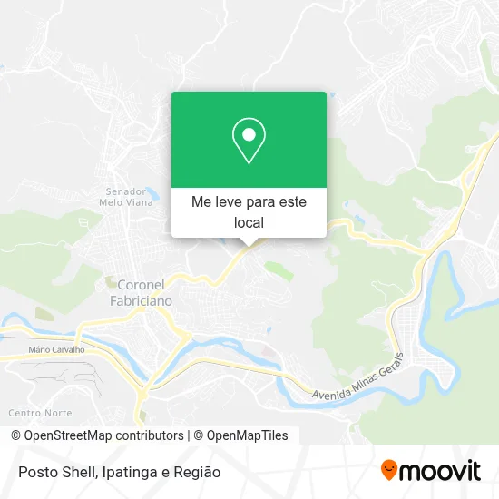 Posto Shell mapa