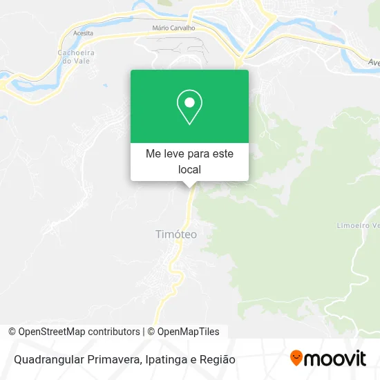 Quadrangular Primavera mapa