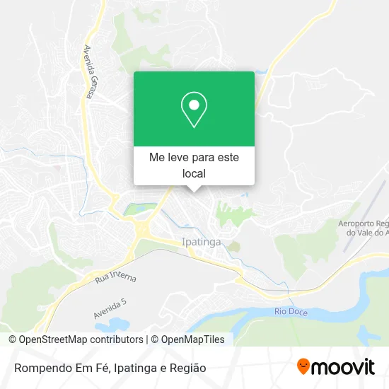 Rompendo Em Fé mapa