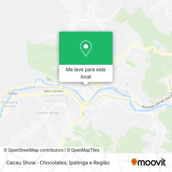 Cacau Show - Chocolates mapa