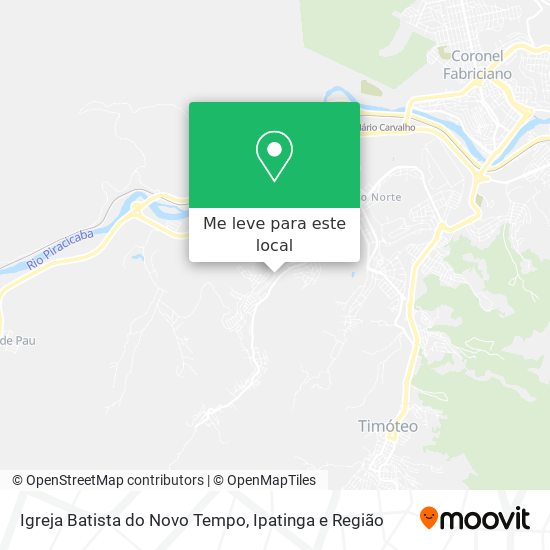 Igreja Batista do Novo Tempo mapa