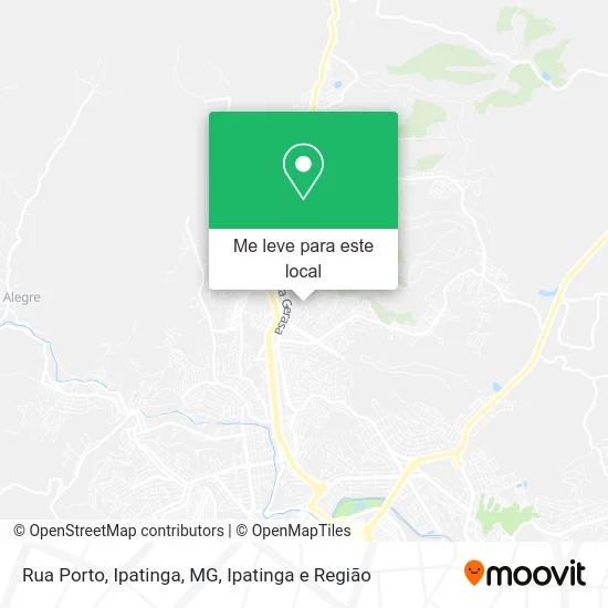 Rua Porto, Ipatinga, MG mapa