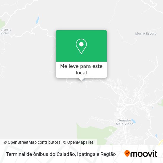 Terminal de ônibus do Caladão mapa