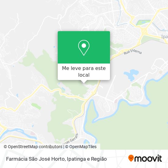 Farmácia São José Horto mapa