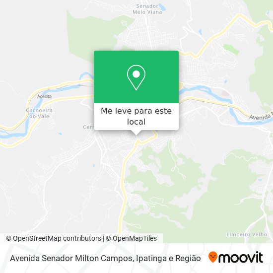 Avenida Senador Milton Campos mapa