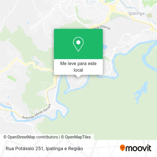 Rua Potássio 251 mapa