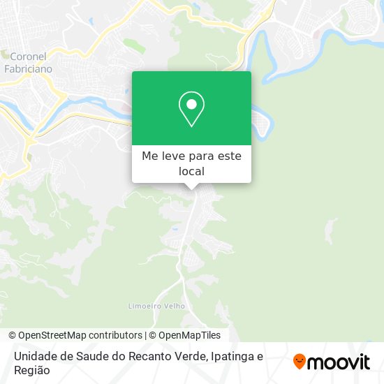 Unidade de Saude do Recanto Verde mapa