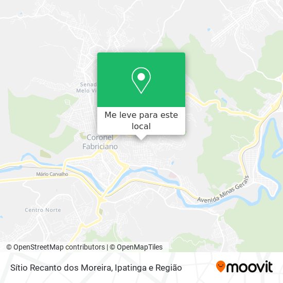 Sítio Recanto dos Moreira mapa