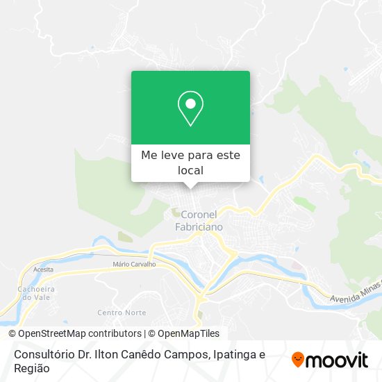 Consultório Dr. Ilton Canêdo Campos mapa