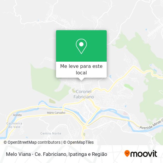 Melo Viana - Ce. Fabriciano mapa