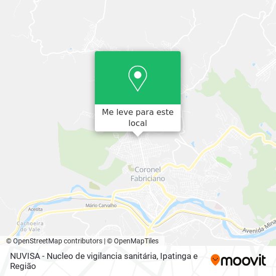 NUVISA - Nucleo de vigilancia sanitária mapa