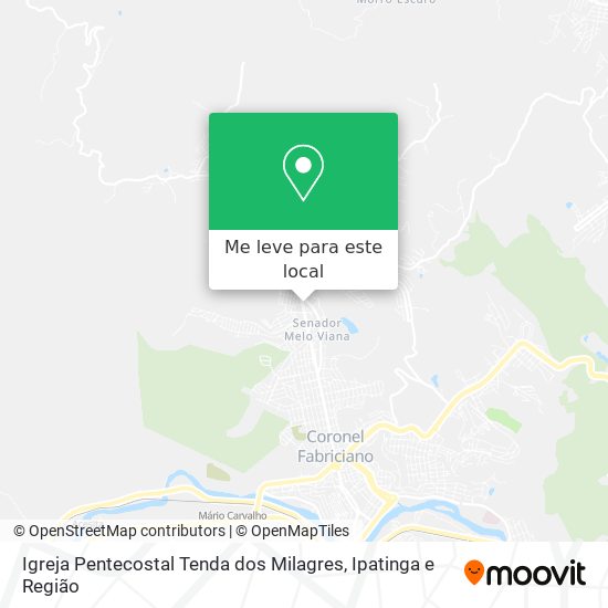 Igreja Pentecostal Tenda dos Milagres mapa