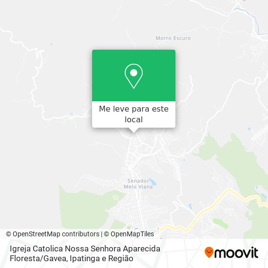 Igreja Catolica Nossa Senhora Aparecida Floresta / Gavea mapa