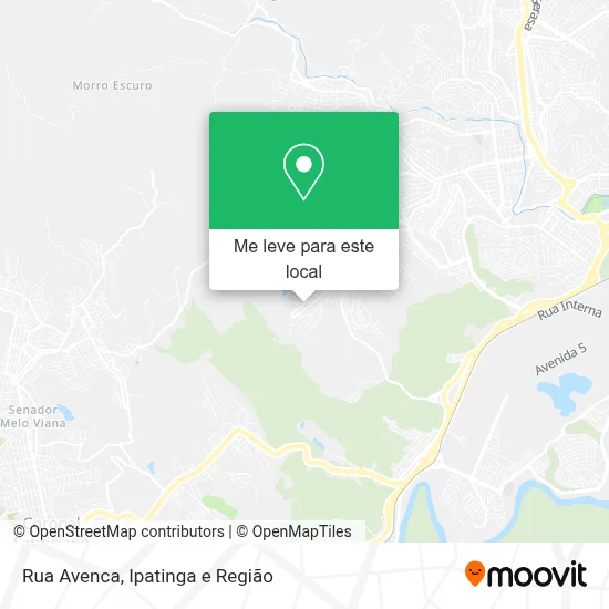 Rua Avenca mapa