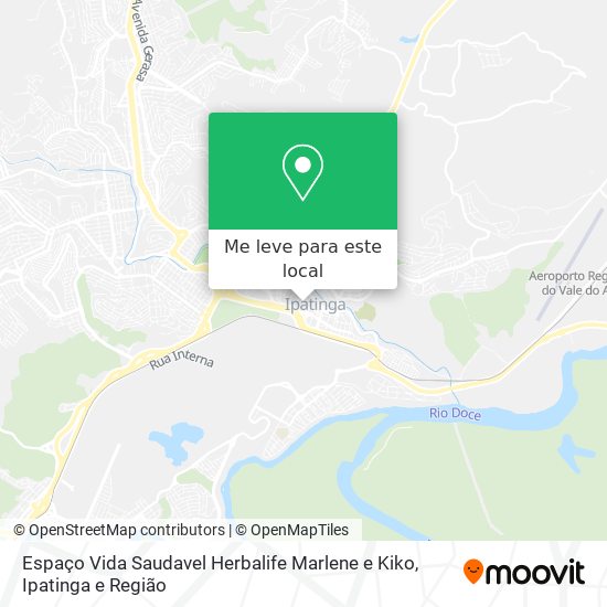 Espaço Vida Saudavel Herbalife Marlene e Kiko mapa