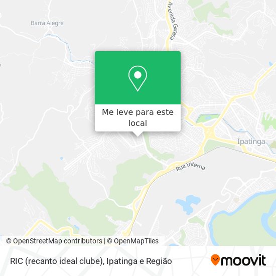 RIC (recanto ideal clube) mapa