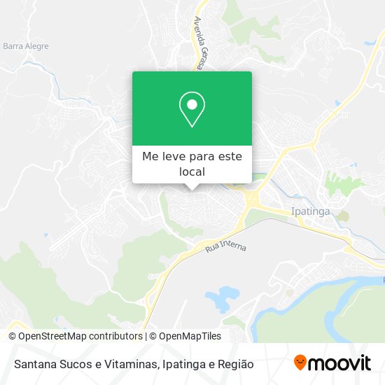 Santana Sucos e Vitaminas mapa
