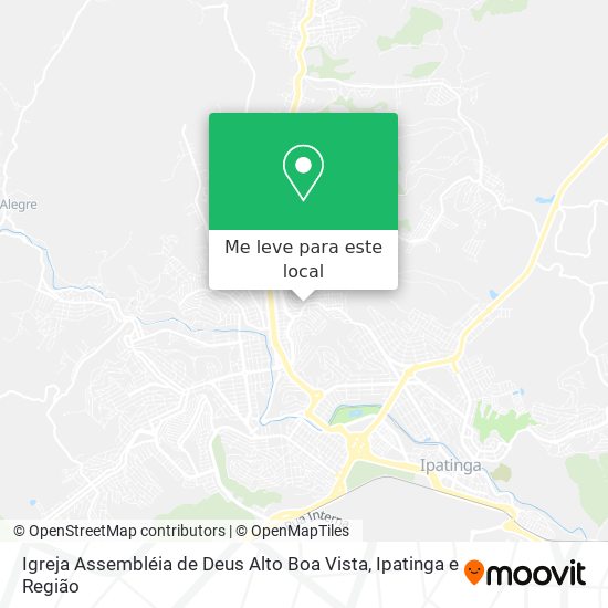 Igreja Assembléia de Deus Alto Boa Vista mapa