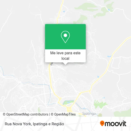 Rua Nova York mapa