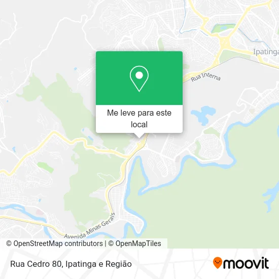 Rua Cedro 80 mapa