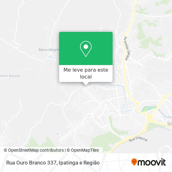 Rua Ouro Branco 337 mapa