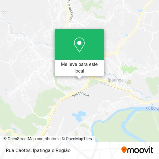Rua Caetés mapa