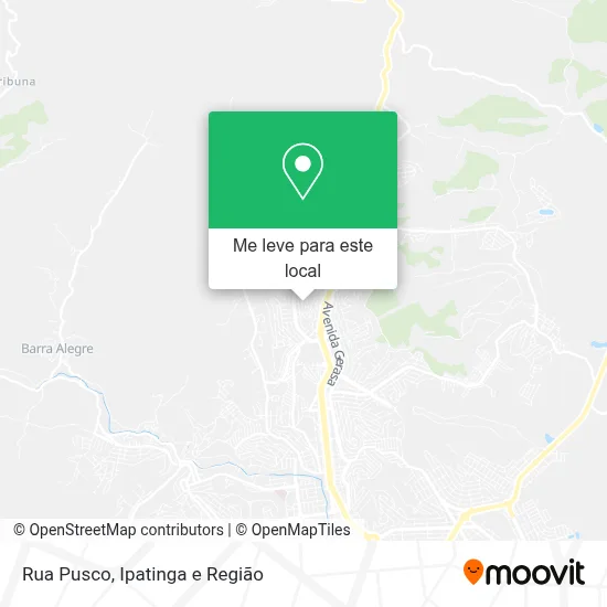 Rua Pusco mapa