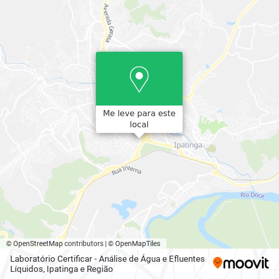 Laboratório Certificar - Análise de Água e Efluentes Líquidos mapa