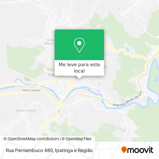 Rua Pernambuco 480 mapa