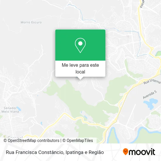Rua Francisca Constâncio mapa