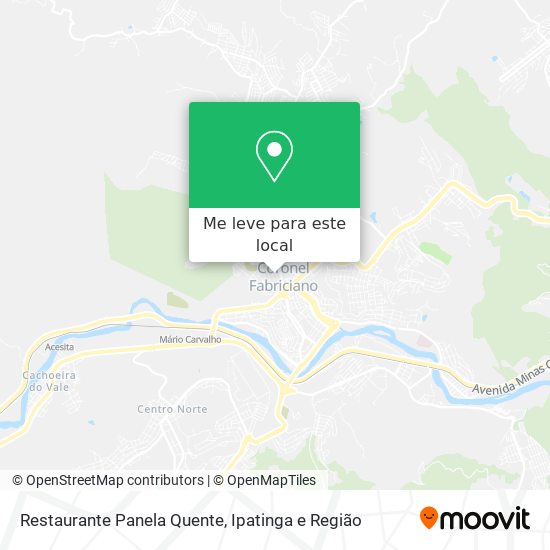 Restaurante Panela Quente mapa