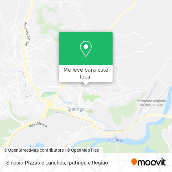 Sinésio Pizzas e Lanches mapa