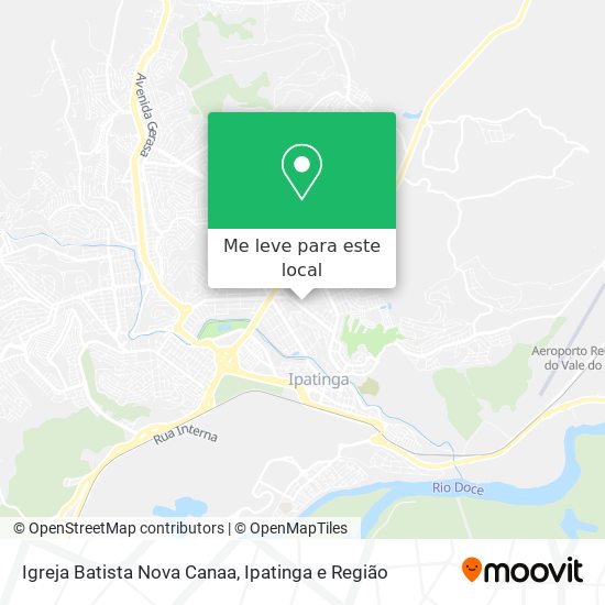 Igreja Batista Nova Canaa mapa