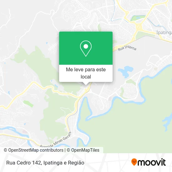 Rua Cedro 142 mapa