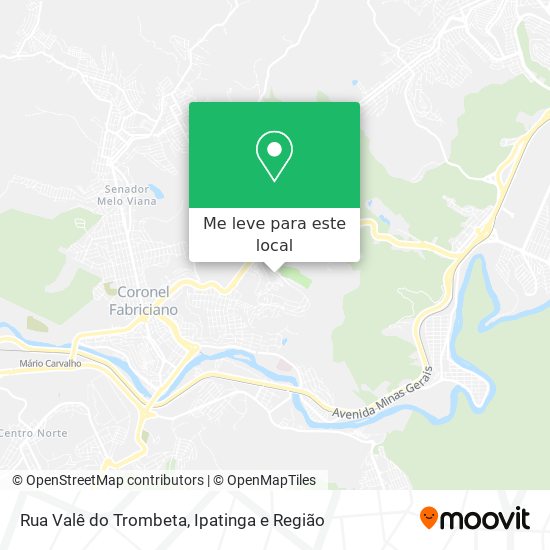 Rua Valê do Trombeta mapa