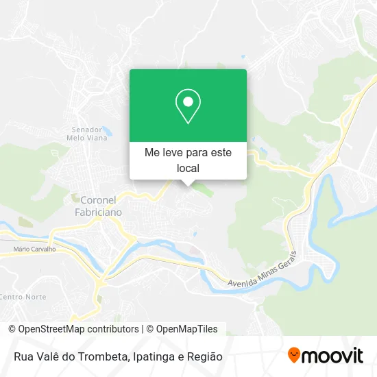 Rua Valê do Trombeta mapa