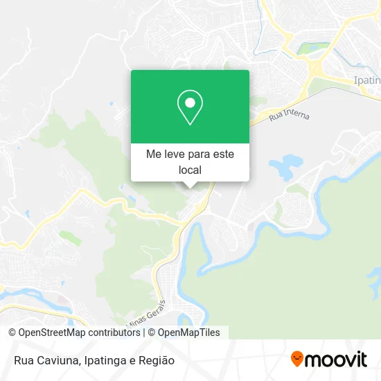 Rua Caviuna mapa