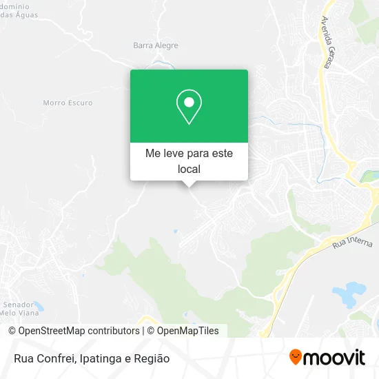 Rua Confrei mapa