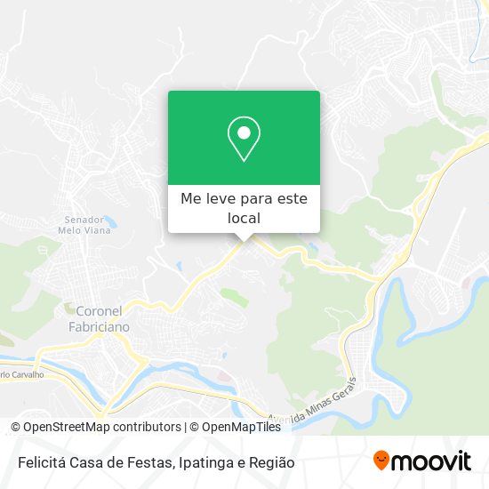 Felicitá Casa de Festas mapa