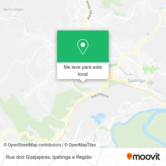 Rua dos Guajajaras mapa