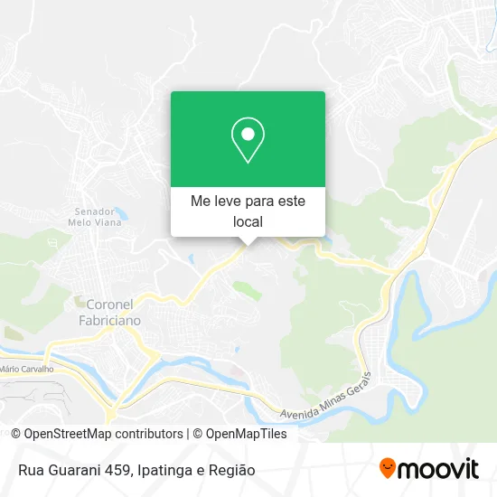 Rua Guarani 459 mapa