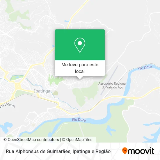 Rua Alphonsus de Guimarães mapa