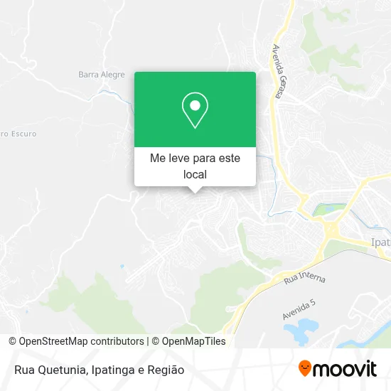 Rua Quetunia mapa