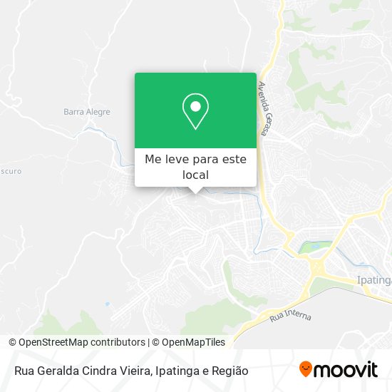 Rua Geralda Cindra Vieira mapa