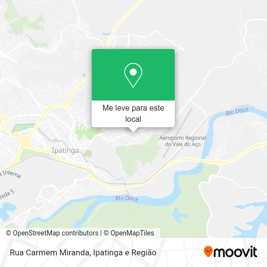 Rua Carmem Miranda mapa
