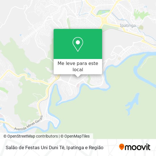 Salão de Festas Uni Duni Tê mapa