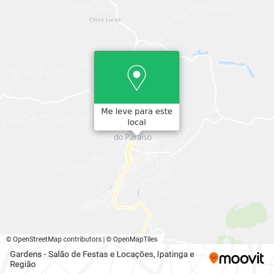 Gardens - Salão de Festas e Locações mapa