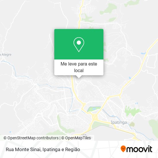 Rua Monte Sinai mapa